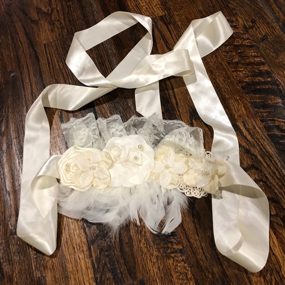 Dollcake Cream Sash/Headband